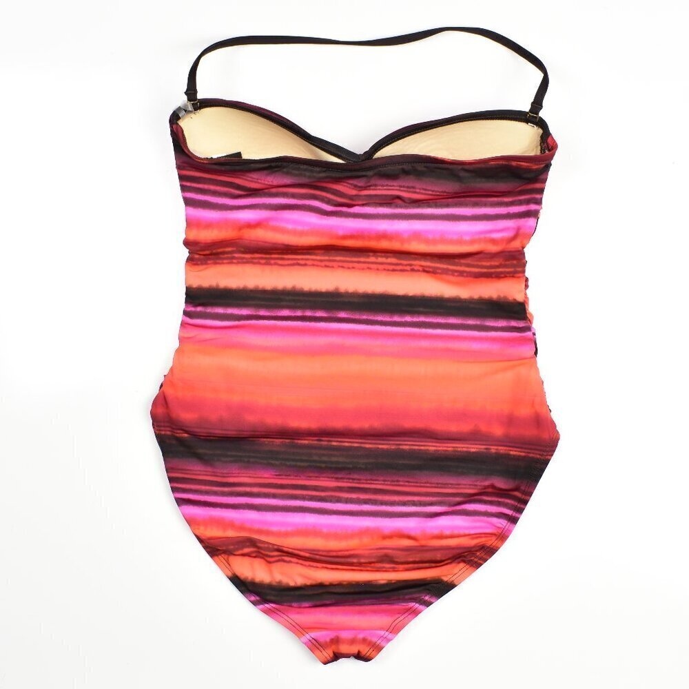 La Blanca Island Goddess Ruched Front Bandeau Swimsuit - 10 - Picture 2 of 9